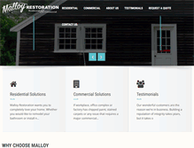 Tablet Screenshot of malloyrestoration.com